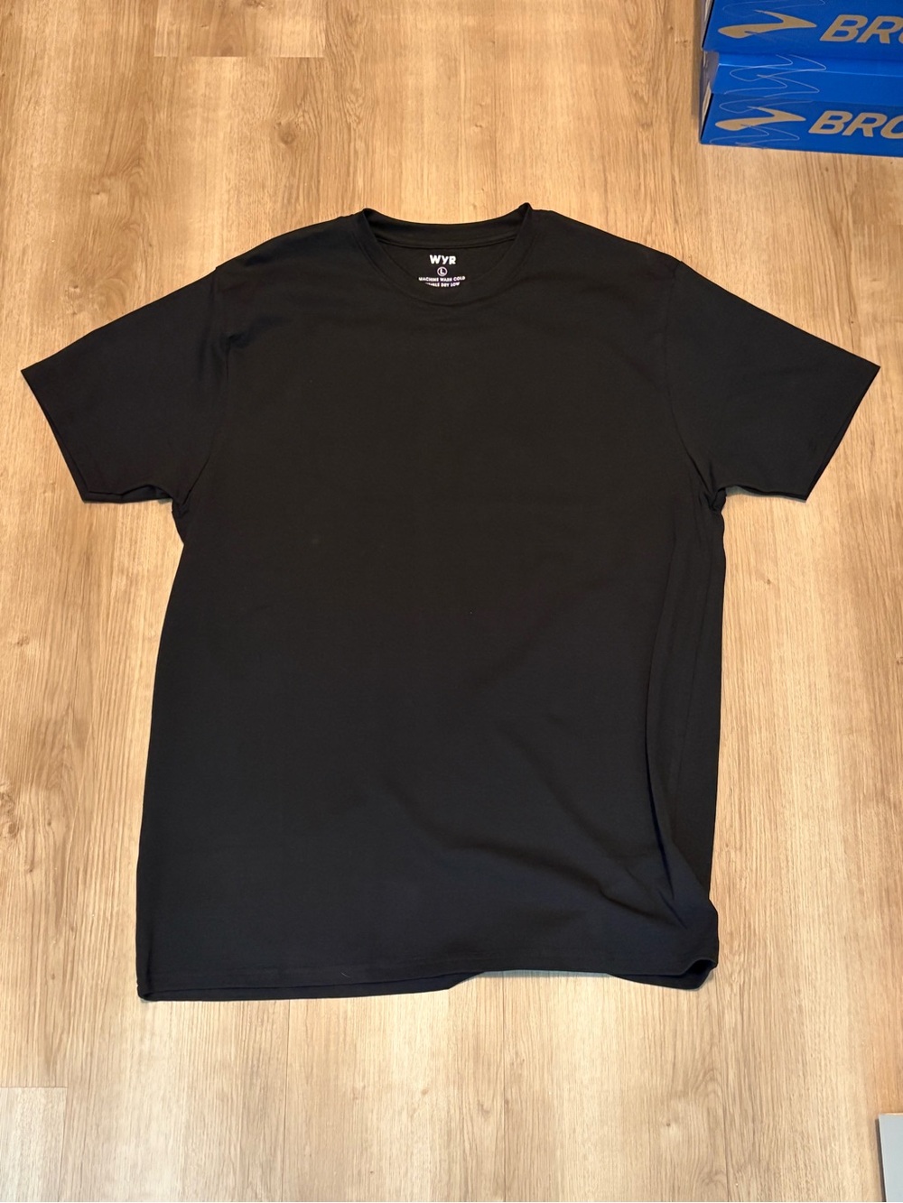 Men's Black Short Sleeve Crew Neck Tee